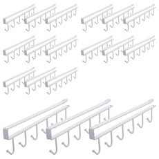 몰투유 衣櫃帽子包包整理收納掛架, 18個, 白色