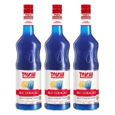 토스키 블루 큐라소향 시럽, 1L, 3개