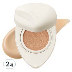 트와터치 하트 매트 커버 쿠션 15g, 21호 베이지, 2개