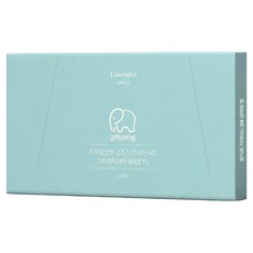 코끼리리빙 퍼퓸 드라이 건조기 시트 섬유유연제 라벤더 본품, 1개, 40매