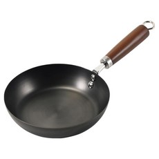 Pearl Life 珍珠金屬 氮化處理防鏽鐵平底鍋 HC-550 黑色, 20cm, 1個