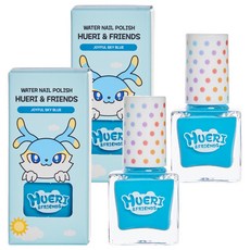 韓國 SHUADAM 休莉與朋友們 兒童水性指甲油, 2個, 愉悅天空藍