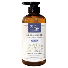K'9 白麝香控油去屑洗毛精, 添加檜木蒸餾純露, Ecocert認證, 500mL, 1瓶