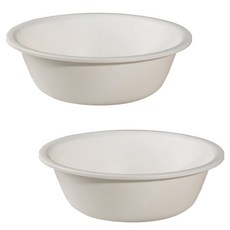 모나코올리브 라파스텔 라운드 대야 중형, 화이트, 2개