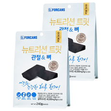 포켄스 강아지 뉴트리션 트릿 영양제, 240g, 뼈/관절강화, 2개