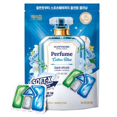 HAPPYHOME Power Capsule 全效合一洗衣膠囊 SoftX 棉花藍, 1個, 30入