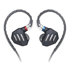 FIIO 飛傲 一圈四鐵五單元MMCX可換線耳機, FH7S, 黑色
