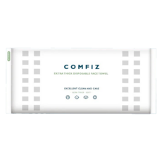 COMFIZ 康菲 抽取式珍珠紋洗臉巾，加厚型，40抽/包，100%植物纖維，乾濕兩用，柔軟親膚, 1包