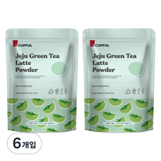 컵풀 제주 녹차라떼 파우더, 500g, 1개입, 6개