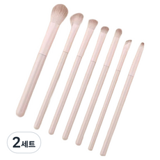 Mom's Finger 初學者彩妝眼影腮紅修容專業刷具蜜桃惡魔刷7件套組