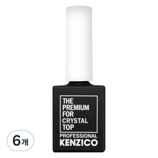 KENZICO 水晶指甲上層凝膠, 透明, 6個, 10g