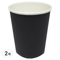 SWAN 一次性咖啡廳容器 黑色 90mm 600ml, 50入, 2個