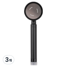 홈다움 더쎈 알루미늄 터보수압 샤워기 H6, 3개, 블랙
