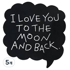 아이코닉 논슬립 두들 마우스패드, 5개, 04 SPEECH BUBBLE