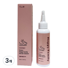 오랄라 반려동물 해피 패밀리 귀세정제, 100ml, 3개
