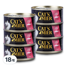 캣츠미어 고양이 참치오리지날 주식캔, 참치, 170g, 18개