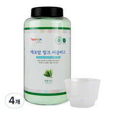 예꼬맘 밀크 버블바스 입욕제 피톤치드향 용기, 850g, 4개