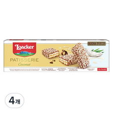 Loacker 萊佳哈斯 Grande Patisserie椰子夾心餅乾, 100g, 4盒