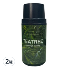 韓國 LINDSAY re:natural系列 軟膜粉 茶樹 300g - 深層清潔毛孔 舒緩鎮靜肌膚 打造健康美麗肌膚, 1入, 2罐