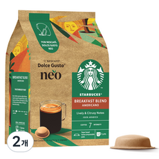 스타벅스 네오 브렉퍼스트 블렌드 아메리카노 캡슐커피, 7.7g, 12개입, 2개