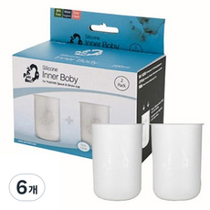 프띠아띠 실리콘 이너바디 2p, 블루, 6개, 200ml