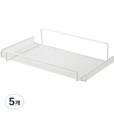 YS Company 免鑽孔機上盒架, 白色, 5個