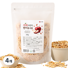 蘋果脆糙米穀物麥片, 250g, 4個