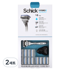 쉬크 하이드로5 스킨 프로텍트 멀티 기획팩, 핸들 + 날 13p + 커버, 2세트