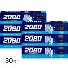 2080 파워 쉴드 치약 블루 더블민트, 150g, 1개입, 30개