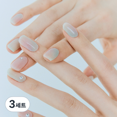 유유유유유 붙이고 굽는 젤네일 32p 세트, 아가일체크, 3세트