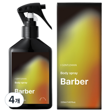I GENTLEMAN 理髮師風格身體噴霧, 4個, 220ml