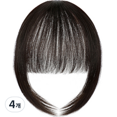 알로데 層次感瀏海局部假髮 25cm, 4個, TYPE 02