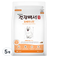 뉴트리나건강백서 강아지 기능성 사료, 연어, 2kg, 5개