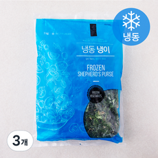 냉동식품 냉이 (냉동), 1kg, 3개