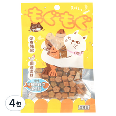 貓吃魚系列零食 潔牙錠 40g 4包 - 貓咪潔牙零食 國產安心素材, 多種魚 + 雞肉