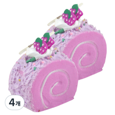 Black Tree 可愛蛋糕捲公仔 紫色, 4個