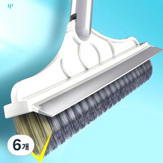 화장실 타일 청소 길이조절 V타일 브러쉬, 그레이, 6개