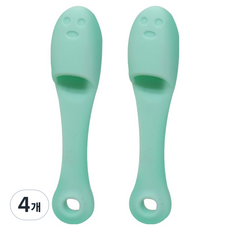 Selvia 矽膠毛孔洗臉清潔刷, 4個, 綠色