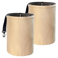 카템 차량용 접이식 방수 휴지통, 베이지, 2개