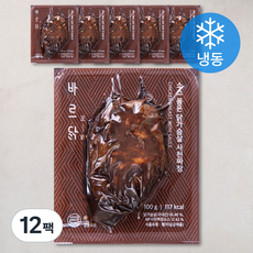 바르닭 소스품은 닭가슴살 사천짜장 (냉동), 100g, 1개입, 12개