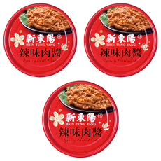 新東陽 辣味肉醬, 147g, 3罐