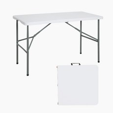 코멧 아웃도어 브로몰딩 접이식 테이블 1200, 화이트