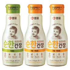 샘표 우리 아이 순한 간장 국물용 200ml + 비빔볶음용 200ml 2p, 1세트