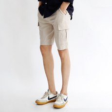 HARRISON HOMME 男款彈性涼感工裝鬆緊帶短褲 272