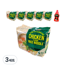 밀리켓 베트남 쌀국수 즉석라면 닭고기맛 24p+칠리소스 250g 세트, 72세트, 60g