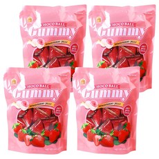 이메이 구미초코볼 스트로베리맛, 238g, 4개