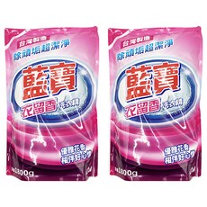 藍寶 衣留香洗衣精補充包 優雅花香，相伴好心情 全新洗淨配方，深入去除髒污, 1.8kg, 2包