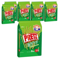 glico 格力高 PRETZ 百力滋 沙拉脆棒, 8包入, 117.6g, 6袋