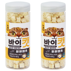 by CAT 喵洽普 新鮮鱈魚 貓咪凍乾零食 60g, 2罐