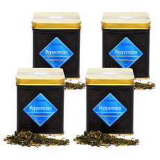다질리언 페퍼민트 허브차 캔, 40g, 4개